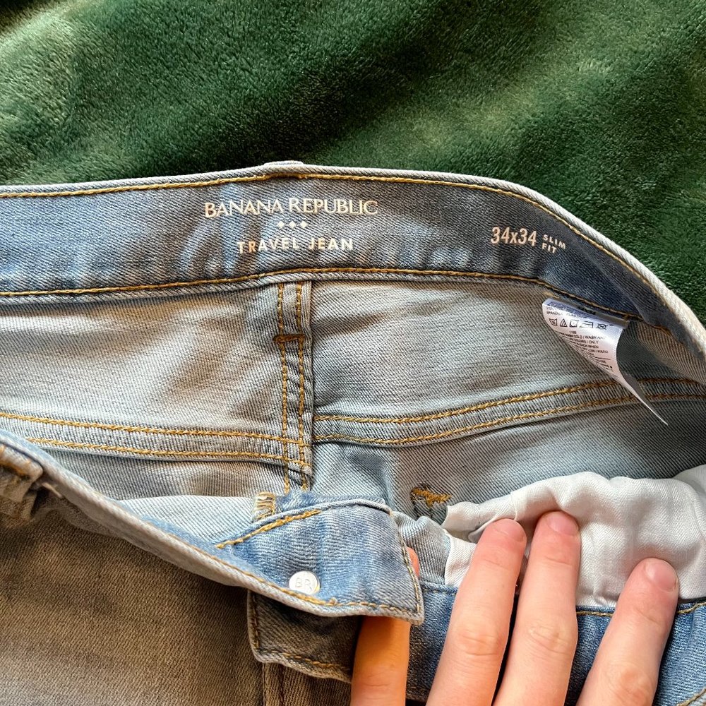 Banana Republic Men's 34x34 Slim Travel Jeans